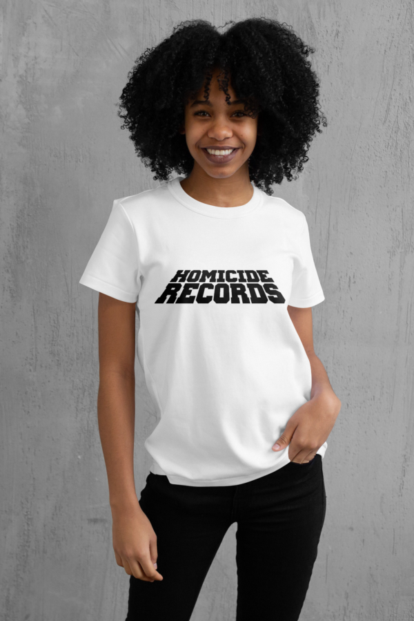 T-shirt femme Homicide Records, collection noire, Le Hardcore Français, black edition