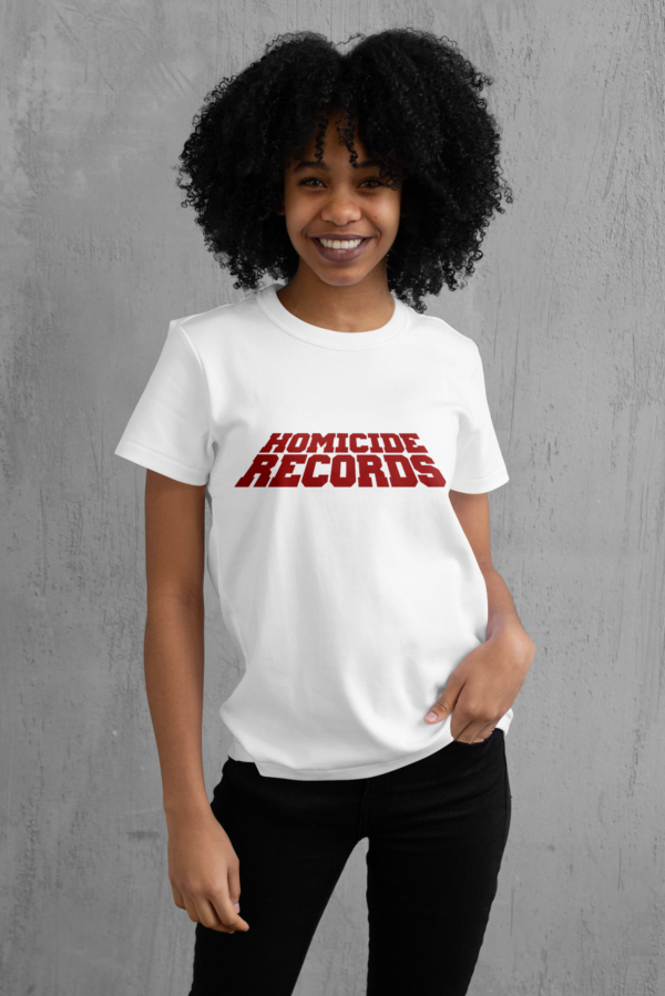 T-shirt femme Homicide Records, collection rouge, Le Hardcore Français,