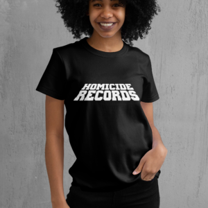 T-shirt femme Homicide Records, collection blanc, Le Hardcore Français,