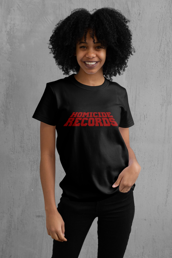 T-shirt femme Homicide Records, collection rouge, Le Hardcore Français,