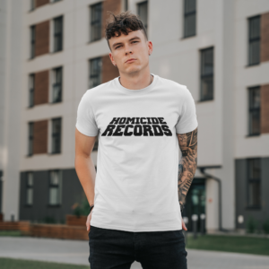 T-shirt homme Homicide Records, collection noire, Le Hardcore Français, black edition
