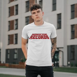T-shirt homme Homicide Records, collection rouge, Le Hardcore Français,