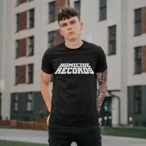 T-shirt homme Homicide Records, collection blanc, Le Hardcore Français,