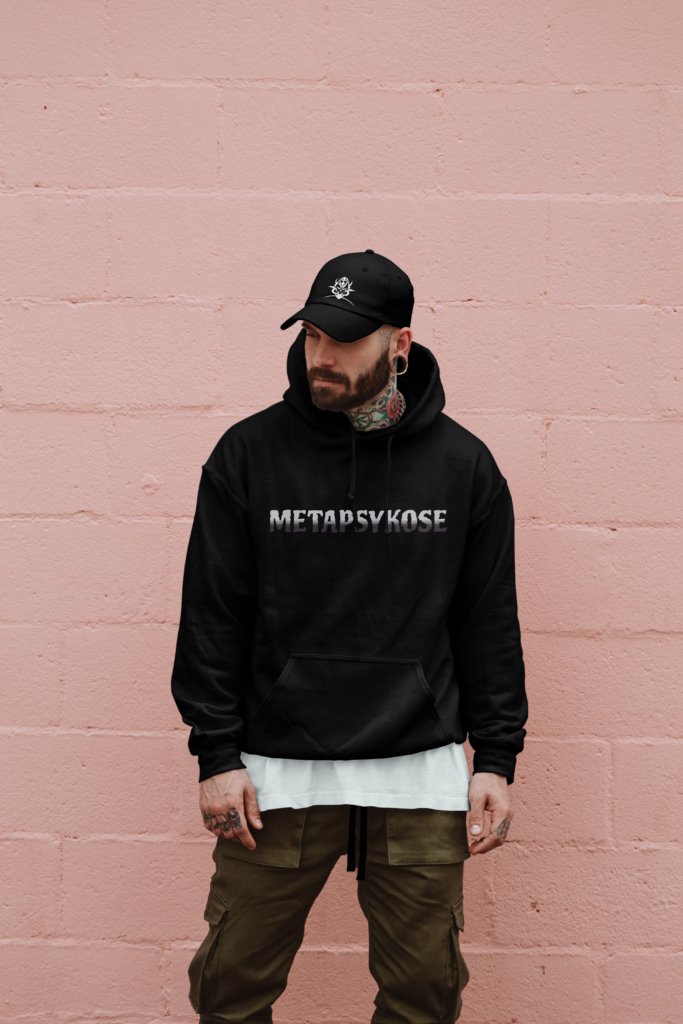 Hoodie Metapsykose 44, collection blanc, Le Hardcore Français,