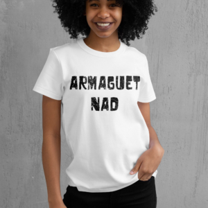 T-shirt femme logo bleu Armaguet Nad, S.O.D.O.M, Le Hardcore Français, black edition