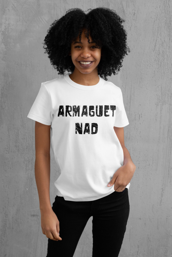T-shirt femme logo bleu Armaguet Nad, S.O.D.O.M, Le Hardcore Français, black edition