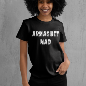 T-shirt femme logo blanc Armaguet Nad, S.O.D.O.M, Le Hardcore Français