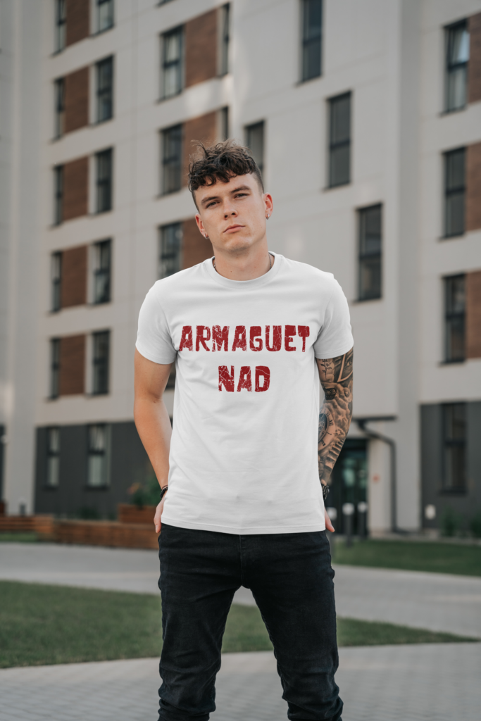 T-shirt homme logo rouge Armaguet Nad, S.O.D.O.M, Le Hardcore Français