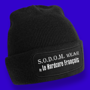 Bonnet logo S.O.D.O.M, Armaguet Nad, Le Hardcore Français, collection blanc, Le Hardcore Français