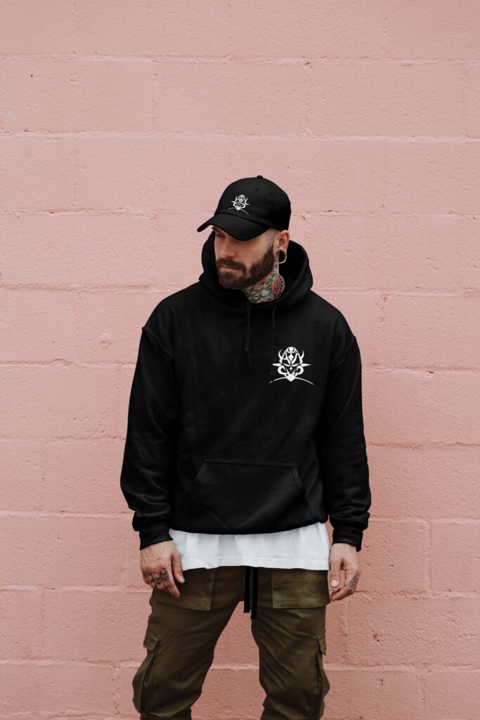 Hoodie Armaguet Nad,, collection blanc, Le Hardcore Français,