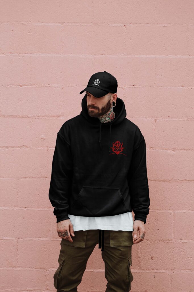 Hoodie Armaguet Nad,, collection rouge, Le Hardcore Français,