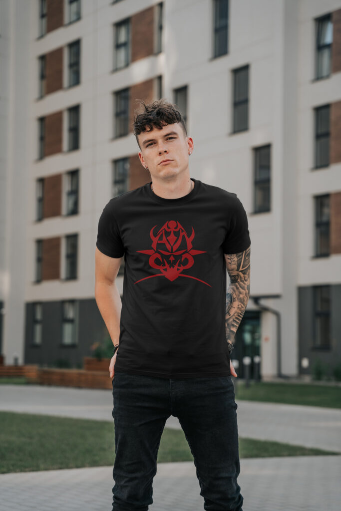 T-shirt homme logo rouge Armaguet Nad, S.O.D.O.M, Le Hardcore Français