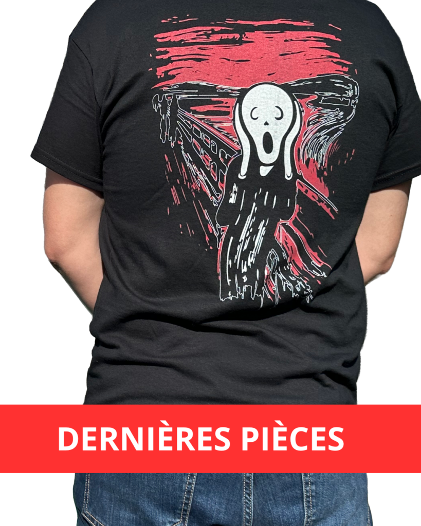 T-shirt unisexe The Scream (noir)
