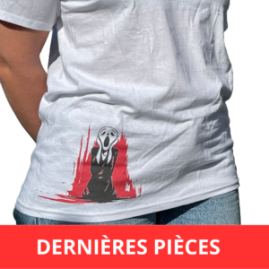 T-shirt unisexe The Scream (blanc)