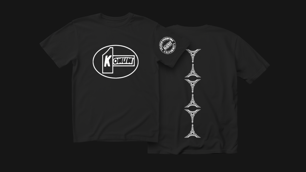 T shirt komum, le hardcore français