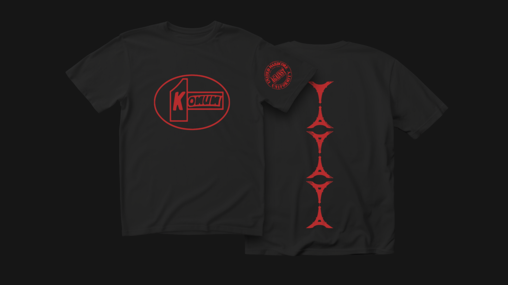 T shirt komum, le hardcore français